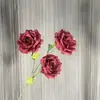 Popular Rosa Diamante Artificial de 3 Cabezas Flor Falsa Boda Salón de Bodas Set Hogar Decoración Suave Fotografía Entrega Transfronteriza