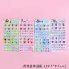 Pegatinas de Relieve Estéreo de Dibujos Animados Lindas Divertidas 3D Luminosas de Diamantes de Cristal Pegatinas Decorativas para Funda de Teléfono de Niña