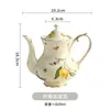 Taza de Café y Platillo Vintage Set de Té de la Tarde Taza de Té de Alto Valor Sentido Británico de Alta Gama Taza y Platillo de Cerámica Taza Francesa