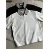 Cleanfit Camisa Polo Old Qian Feng de Espiga Manga Corta para Hombre Verano Sensación Rasgador Estudiante Atractivo Camiseta de Capa de Aire
