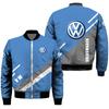 Otoño e invierno transfronterizo comercio exterior nuevo para hombre logotipo 3D impresión digital chaqueta bomber para hombre traje deportivo de béisbol para hombre