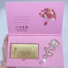 Ramo de Rosas Romántico Dorado, Billetes Dorados, Sobres Rojos, Regalos Estilo Shuibei para el Día de la Madre, Pequeños Regalos Promocionales