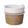 Cesta de Almacenamiento de Pajitas Personalizada, Tejida a Mano con Juncos Empalmados, Cubo Abrazador Tejido, Macetero, Cubierta Decorativa, Cesta de Almacenamiento