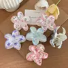 Acessórios de Cabelo Yhj Nova Moda Flor Presilha Tubarão Criativa Europeia e Americana Impressão UV Flor de Frangipani Presilha de Tubarão Bauhinia