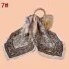 Novo Lenço Quadrado Feminino 70cm Elegante Estampa Floral Lenço de Seda Cetim Chiffon Fábrica Fonte Atacadista Lenço