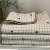 Directamente del fabricante: Funda de Cama de Algodón Puro Lavada a Alta Temperatura de Doble Cara Versión Ab Juego de Tres Piezas, Funda de Cama Individual Lavable a Máquina, Estilo para Todas las Estaciones