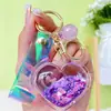 Chaveiro Criativo de Coração com Areia Movediça Líquida Tendência da Moda Pingente Pequeno para Bolsa Exquisito Lindo Presente para Casal Venda por Atacado