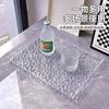 Lujo Ligero Acrílico Sala de Estar Bandeja para Vasos de Agua Hogar Taza de Té Bandeja de Té Taza Bandeja de Té Rectangular de Alto Valor