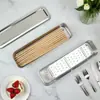 Suporte para Hashi de Aço Inoxidável com Furos de Drenagem, Cesta de Armazenamento Doméstica com Tampa, Caixa de Armazenamento Multifuncional