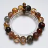 Pulseira Artesanal de Cristal Natural Fantasma Verde Yanyu Liangchen para Mulheres, Estilo Novo Versátil, Realça a Pele Clara, Atacado