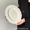 Lento como antes - Taza de Café y Platillo de Cerámica con Ángel en Relieve, Pintada a Mano con Borde Dorado, Plato, Estilo Ins Francés de Gama Alta Nicho