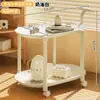 Nuevo Carrito Mesita Lateral Móvil para Exteriores Estante de Almacenamiento con Ruedas Mesa Moderna Simple para Snacks Mesa de Camping para Exteriores