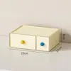 Gabinete de Almacenamiento de Escritorio Dopamine Tipo Cajón Caja de Almacenamiento para Escritorio de Estudiante Caja Organizadora para Gomas Elásticas, Pasadores, Joyería