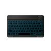 Teclado Bluetooth retroiluminado para tableta iPad, maravilloso teclado de control, teclado Bluetooth de 10 pulgadas con emisión de luz colorida, fábrica de teclados Bluetooth