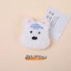 Desenho animado de pelúcia West Highland Dog Doll filhote de cachorro broche DIY acessórios para cabelo roupas chinelos meias acessórios capa para celular