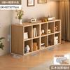 Estantería de Piso Estilo Tronco Gabinete de Pared Integrado Gabinete de Almacenamiento Gabinete de Almacenamiento para Sala de Estar Gabinete Prellis de Estilo Japonés Doméstico Madera Maciza