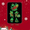 Adesivos de tatuagem de transferência de água luminosos de Natal à prova d'água adesivos de desenho animado para crianças novos feriados