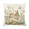 Almofada Guirlanda Coelho da Páscoa Novo Produto Transfronteiriço Decoração de Feriado Amazon Almofada de Sofá Almofada de Cabeceira