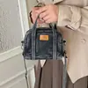 Bolso de Mezclilla Lavada Transfronterizo Nuevo Estilo Casual Versátil Bolso Cruzado para Mujer Mini Bolso de Mano Exquisito Bolso Tote Pequeño