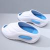 Chinelo masculino de sola grossa, para uso ao ar livre no verão, resistente ao desgaste, em EVA, sem cheiro, sem ruído, respirável e antiderrapante, sandálias de praia