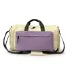Bolsa de Viaje Grande de Bloques de Color, Bolsa Plegable de Almacenamiento para Deportes y Fitness, Bolsa de Equipaje Ligera y Portátil para Viajes Cortos para Mujeres