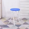 Silla plegable portátil para dormitorio, silla de comedor para el hogar con respaldo, taburete alto para balcón exterior, silla de escritorio engrosada para adultos