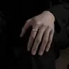 Anillo de los siete pecados capitales para hombre diseño de nicho ins moderno alta Sensación anillo individual personalidad anillo ajustable para dedo índice de hombre