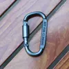 Alta qualidade de liga de alumínio mosquetão em forma de D pendurado rápido arrojado fivela pendurada em forma de mosquetão multi-funcional