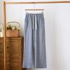 Pantalones de Casa de Talla Grande, Pantalones de Lino Lisos Oversize para Todas las Estaciones, Pantalones de Dormir para Mujer, Pantalones de Casa de Algodón y Lino Adecuados para Primavera
