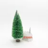 Árbol de Navidad Mini Transfronterizo Seda de Sisal Azul-Verde Árbol de Navidad Pequeño Adornos de Escritorio Torre de Nieve Pino 3-23cm