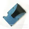 Fornecimento de fábrica porta-cartão de fibra de carbono bolsa de cartão de liga de alumínio metálico porta-cartão de crédito ABS RFID de fibra de carbono