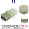 Cuerda para el pelo grande de rombo de 5 cm, anillo para el pelo, cuerda para el pelo de alto nivel, caja transparente de cristal rectangular para mujer, 20 cuerdas para la cabeza