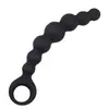 Plug Anal de Silicone, Contas Anais, Estimulador do Ponto G, Dilatador Anal Usável Externamente, Brinquedos Sexuais para Adultos
