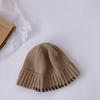 Gorro de bebé de otoño e invierno de estilo occidental, gorro de lana de punto para niñas, gorro de pescador para niños