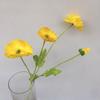 Flores Artificiales de Estilo Ins al por Mayor del Fabricante Amapola Pequeña de Islandia Modelo de Amapola Decoración de Habitación Boda Paisaje Flores Falsas