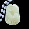 Colgante Zodíaco de Jade Afgano Collar de Jade para Hombre y Mujer Colgante de Jade para Pareja Colgante Zodíaco de Este Año