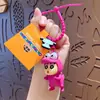 Chaveiro Pingente Autêntico Desenho Animado Shin-Chan Super-Homem Dinâmico Carro Chaveiro Boneca Fofa para Bolsa Decoração