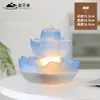 Fonte moderna minimalista de água para riqueza e prosperidade, decoração com água circulante para entrada, sala de estar, decoração de escritório de alto padrão, Feng Shui para atrair riqueza