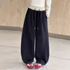 Pantalones de niña primavera y otoño 2026 estilo nuevo, pants deportivos casuales para niños mayores, ropa de otoño, pantalones curvos de corte holgado, elegantes