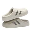Pantuflas de Algodón Impermeables para Hombre Eva Otoño e Invierno Calientes para Interiores Forradas de Felpa Suela Gruesa Antideslizante para el Hogar Puntera Abierta Pantuflas para Usar Afuera
