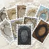 36 Piezas de Pegatinas de Sellos con Marco Tallado Estilo Europeo, Estilo Vintage de Lujo Ligero Decoración de Diario DIY Pegatinas de PVC Venta al por Mayor
