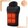 Colete Aquecido Novo de Inverno Transfronteiriço Masculino Colete Aquecido Inteligente Aquecimento Recarregável Aquecimento Externo Colete de Aquecimento Elétrico