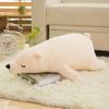 Almofada Urso Polar Transfronteiriça Deite Deite Deite Urso Brinquedo de Pelúcia Boneca de Comércio Exterior Boneca Boneca Infantil Criativa Presente de Aniversário