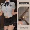 Chica paja dulce JK traje de estudiante mayor estilo universitario policía azafata secretaria uniforme de estudiante cadera camisón 1411