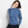 Outono Inverno Atacado Malhas Plus Size Novas Roupas Femininas Suéter Suéter 2025 Fino Gola Alta Meio Camada Base Transfronteiriça Feminina