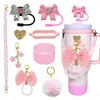 Botella de Agua Térmica Stanley Tapón Antipolvo Taza con Popote Tapa de Taza Correa de Mano Cordón para Botella de Agua Múltiples Estilos Versátiles Set