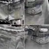 Shorts de Mezclilla Ajustados Ultra Cortos con Empalme de Encaje para Mujer en Verano Retro Pantalones Ajustados Hot Girl Versátiles de Cintura Baja Rectos Hot Pants