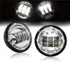Farol de Neblina 4,5 polegadas 30W Preto Sem Olhos de Anjo Adequado para Harley Davidson Modificado Luzes Auxiliares Laterais do Guidão