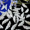 14*40mm Pluma Perlada DIY Hecho a Mano Perla de Imitación Hoja Cadena para Teléfono Móvil Llavero Colgante Cuentas Estilo Antiguo Pétalos