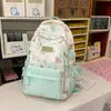 Mochila de dibujos animados para estudiantes, mochila casual ligera de gran capacidad, bolsa de viaje para la universidad estilo coreano